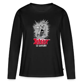 Asterix & Obelix - Asteriy dynamics - Women's Premium Organic Long Sleeve Shirt - black - Front - Julia (174cm)