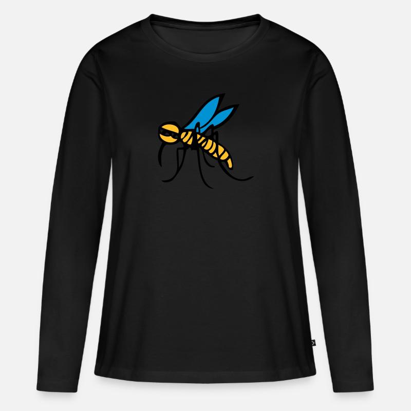 Mücke 2405 - Frauen Premium Bio Langarmshirt - Schwarz
