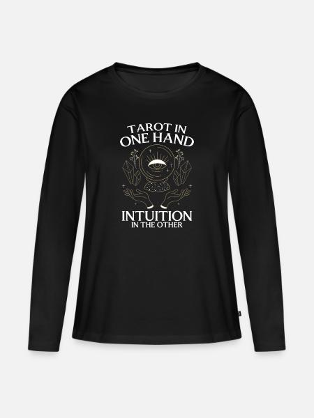Hellseher Zukunft Hellsehen Sternzeichen - Frauen Premium Bio Langarmshirt - Schwarz