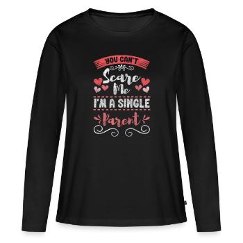 Responsabilité des parents et des enfants - T-shirt manches longues Premium bio Femme - noir - Devant - Julia (174cm)