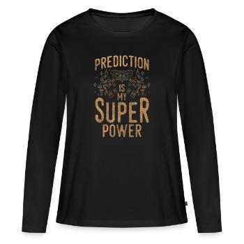 Lecteur spirituel de tarot psychique - T-shirt manches longues Premium bio Femme - noir - Devant - Julia (174cm)