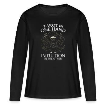 Fortune Teller Horoscope Narrator - Women's Premium Organic Long Sleeve Shirt - black - Front - Julia (174cm)