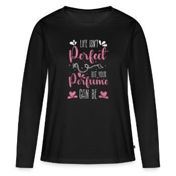 Parfum Beauté Soins Parfums - T-shirt manches longues Premium bio Femme - noir - Devant - Julia (174cm)