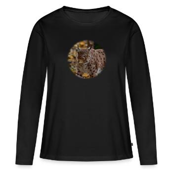 LyNX - T-shirt manches longues Premium bio Femme - noir - Devant - Julia (174cm)