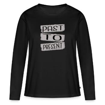 Expériences transformationnelles Transformation intérieure - T-shirt manches longues Premium bio Femme - noir - Devant - Julia (174cm)