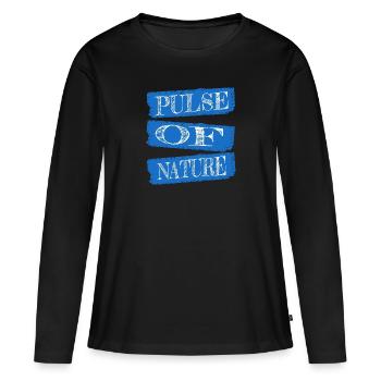 Happy Wilderness Trekking Wilderness - Women's Premium Organic Long Sleeve Shirt - black - Front - Julia (174cm)