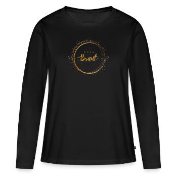 Équipe Bride - Enterrement de vie de jeune fille - T-shirt manches longues Premium bio Femme - noir - Devant - Julia (174cm)