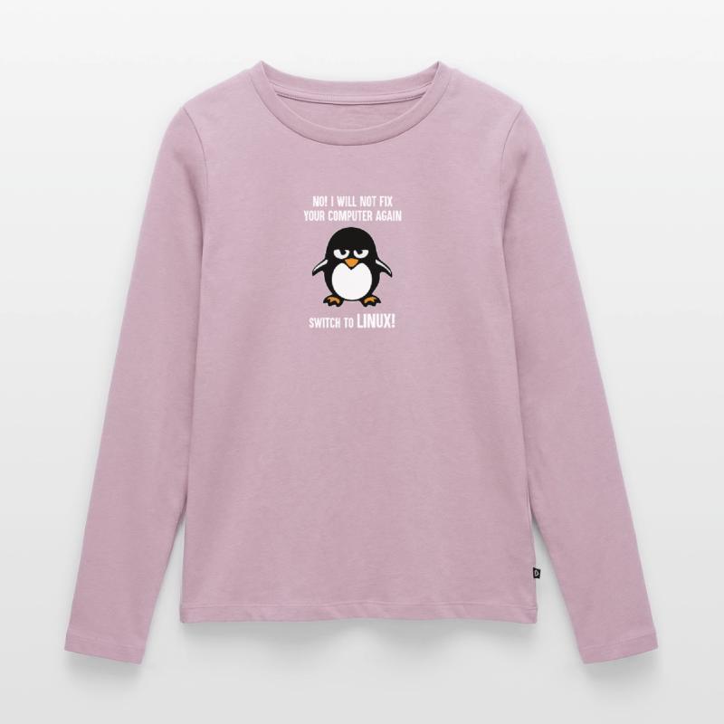 Programming computer science gift · Linux Women's Premium Organic Long Sleeve Shirt