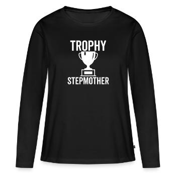 Trophäe Stiefmutter - Frauen Premium Bio Langarmshirt - Schwarz - Vorne - Julia (174cm)