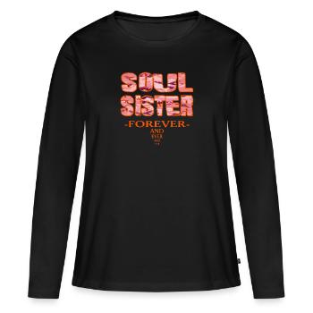 Soul Sister forever and ever Best Friends - Women's Premium Organic Long Sleeve Shirt - black - Front - Julia (174cm)