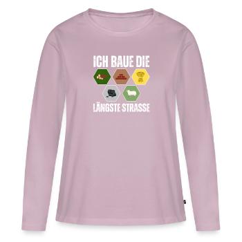 Siedler Schaf Brettspiel Freunde Geschenk - Frauen Premium Bio Langarmshirt - Altrosa - Vorne - Julia (174cm)