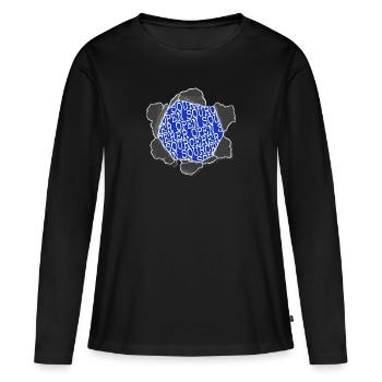 Médecin actuel spécialiste en informatique de santé - T-shirt manches longues Premium bio Femme - noir - Devant - Julia (174cm)
