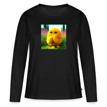 surprising cuddle - Women's Premium Organic Long Sleeve Shirt - black - Front - Julia (174cm)