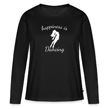 Dancing Dance Music - Women's Premium Organic Long Sleeve Shirt - black - Front - Julia (174cm)