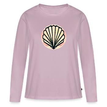 Shell - Women's Premium Organic Long Sleeve Shirt - dusky pink - Front - Julia (174cm)