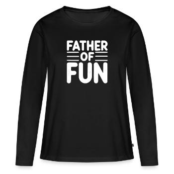 Père du plaisir - T-shirt manches longues Premium bio Femme - noir - Devant - Julia (174cm)