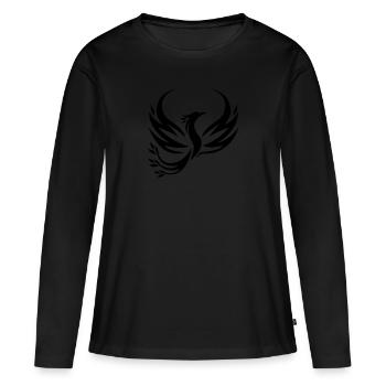Phoenix - T-shirt manches longues Premium bio Femme - noir - Devant - Julia (174cm)