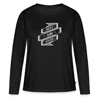 meilleur abi jamais 1 - T-shirt manches longues Premium bio Femme - noir - Devant - Julia (174cm)