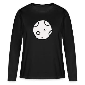 Meteorit - Frauen Premium Bio Langarmshirt - Schwarz - Vorne - Julia (174cm)