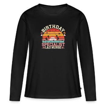 Specialist for the most beautiful moment - Women's Premium Organic Long Sleeve Shirt - black - Front - Julia (174cm)