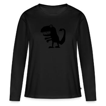 Monster - Frauen Premium Bio Langarmshirt - Schwarz - Vorne - Julia (174cm)
