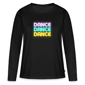 Danse Danse funky Danse colorée Ballet Aérobie Hanche - T-shirt manches longues Premium bio Femme - noir - Devant - Julia (174cm)