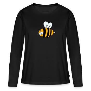 Ur die harten kommen in Garten - Frauen Premium Bio Langarmshirt - Schwarz - Vorne - Julia (174cm)