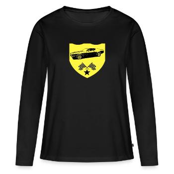Auto - Frauen Premium Bio Langarmshirt - Schwarz - Vorne - Julia (174cm)