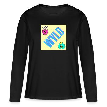 wyld - féroce, grossier - T-shirt manches longues Premium bio Femme - noir - Devant - Julia (174cm)