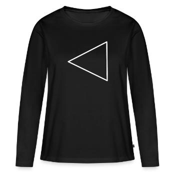 Triangle - Women's Premium Organic Long Sleeve Shirt - black - Front - Julia (174cm)