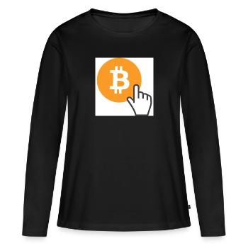 btc - T-shirt manches longues Premium bio Femme - noir - Devant - Julia (174cm)