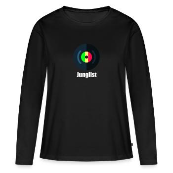 Junglist - Women's Premium Organic Long Sleeve Shirt - black - Front - Julia (174cm)
