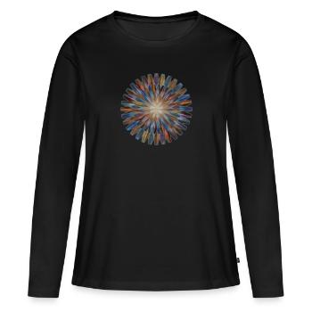 Naissance d’une étoile - Naissance d’une étoile - T-shirt manches longues Premium bio Femme - noir - Devant - Julia (174cm)