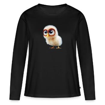 Kücken 6 - T-shirt manches longues Premium bio Femme - noir - Devant - Julia (174cm)