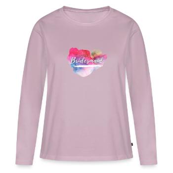 Bridesmaid color mix - Women's Premium Organic Long Sleeve Shirt - dusky pink - Front - Julia (174cm)