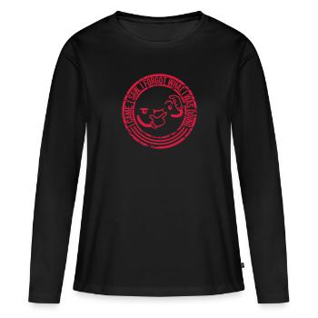 Je suis venu voir oublier - T-shirt manches longues Premium bio Femme - noir - Devant - Julia (174cm)