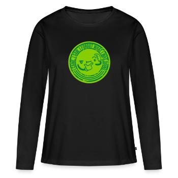 Je suis venu voir oublier - T-shirt manches longues Premium bio Femme - noir - Devant - Julia (174cm)