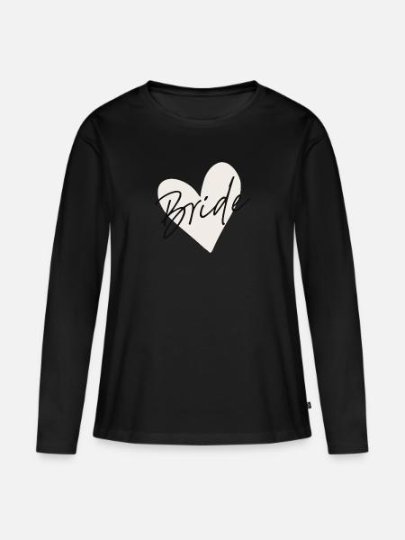 Bride - Women's Premium Organic Long Sleeve Shirt - black