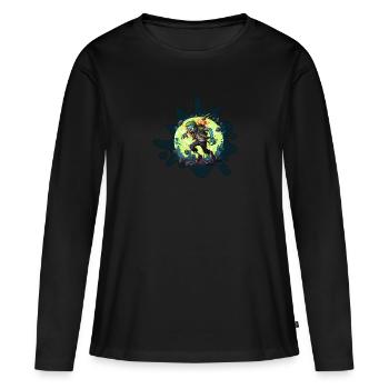 Nuklearer Zombie - Frauen Premium Bio Langarmshirt - Schwarz - Vorne - Julia (174cm)