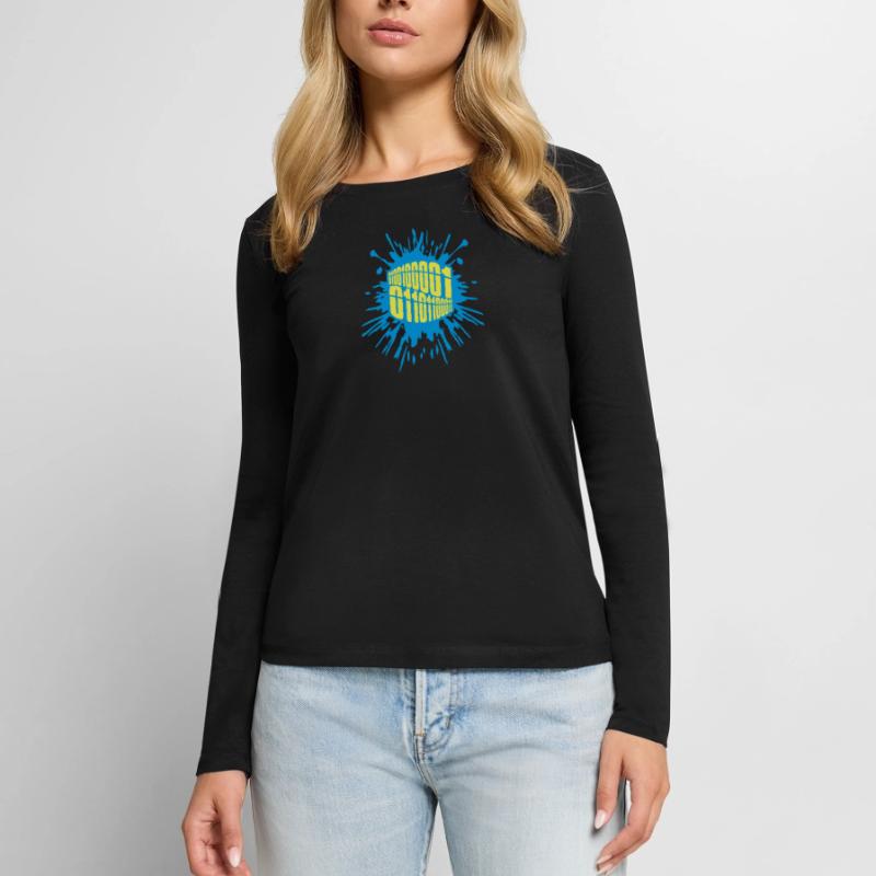 Binary Code Program Language Women's Premium Organic Long Sleeve Shirt