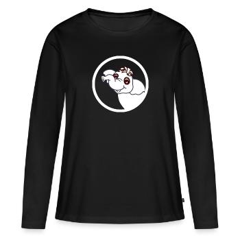 Safari Zoo Animal Safari Zoo - T-shirt manches longues Premium bio Femme - noir - Devant - Julia (174cm)