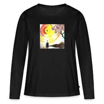 JD Star Artwork No.1 - Women's Premium Organic Long Sleeve Shirt - black - Front - Julia (174cm)