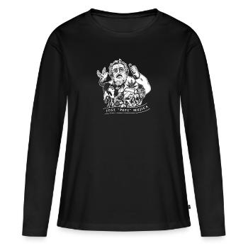 Jose Pepe Mujica - Women's Premium Organic Long Sleeve Shirt - black - Front - Julia (174cm)