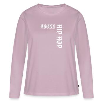 Bronx Hip Hop - Frauen Premium Bio Langarmshirt - Altrosa - Vorne - Julia (174cm)
