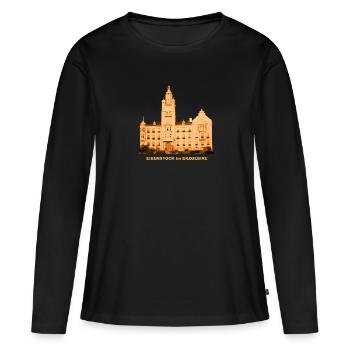 Eibenstock Erzgebirge Saxony Resort - T-shirt manches longues Premium bio Femme - noir - Devant - Julia (174cm)