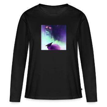 Créatures fantastiques - T-shirt manches longues Premium bio Femme - noir - Devant - Julia (174cm)
