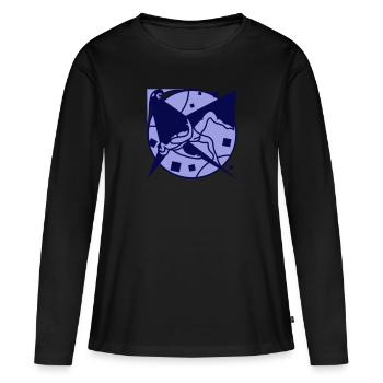 Emmenez-moi avec vous. Protection et sauvetage dans la solitude - T-shirt manches longues Premium bio Femme - noir - Devant - Julia (174cm)