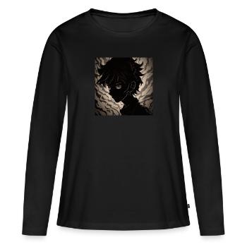Shadow Anime - Frauen Premium Bio Langarmshirt - Schwarz - Vorne - Julia (174cm)