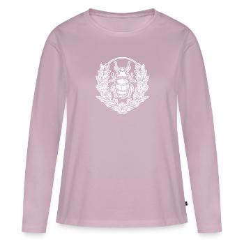 Insectes, bestioles, arthropodes - T-shirt manches longues Premium bio Femme - rose poudré - Devant - Julia (174cm)