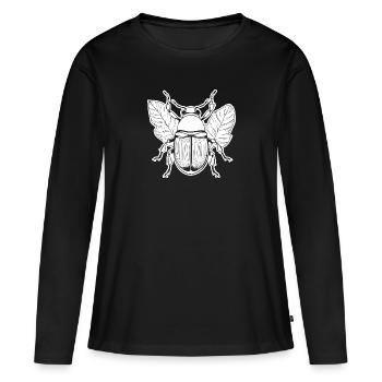 Insectes, bestioles, arthropodes - T-shirt manches longues Premium bio Femme - noir - Devant - Julia (174cm)